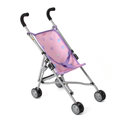 Mini-Poppenbuggy Roma - Hearts Lila