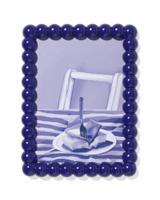 HEMA Fotolijst 15x20cm blauw hout bolletjes (blauw) - thumbnail
