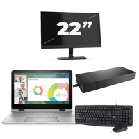 HP ZBook 15 G1 - Intel Core i7-4e Generatie - 15 inch - 16GB RAM - 256GB SSD - Windows 11 + 1x 22 inch Monitor - thumbnail