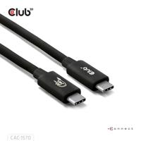 Club3D USB4 Gen 4x2 80Gbps 240W USB Type-C 1.2m USB-IF gecertificeerd - thumbnail