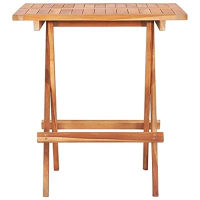 Bistrotafel inklapbaar 60x60x65 cm massief teakhout