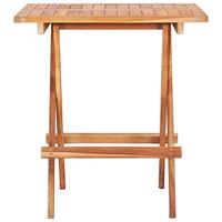Bistrotafel inklapbaar 60x60x65 cm massief teakhout - thumbnail
