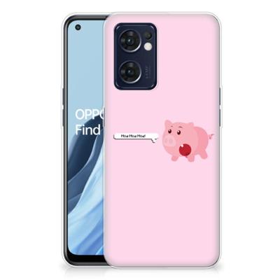 OPPO Reno 7 5G | Find X5 Lite Telefoonhoesje met Naam Pig Mud OPPO Reno 7 5G | Find X5 Lite Telefoonhoesje met Naam Pig Mud
