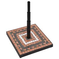 Parasolvoet vierkant 12 kg terracottakleurig wit - thumbnail