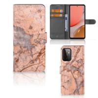 Samsung Galaxy A72 | Bookcase | Marmer Oranje - thumbnail