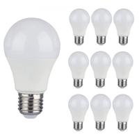 10x E27 LED Lamp - 8.5 Watt 806 lumen - 4000K neutraal wit - Vervangt 60 Watt - E27 fitting - A60 lamp - Grote fitting - thumbnail