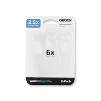 Carson Zakloep WM-01 2,5x Creditcard-formaat Loep met 6x Spot Lens - thumbnail