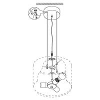 Eglo Landelijke hanglampMaserlo 53cm zwart met goud - 31605 - thumbnail