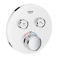 Grohe SmartControl Inbouwthermostaat - 3 knoppen - rond - wit 29151ls0 - thumbnail