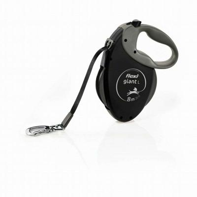 flexi® Giant Black Edition riem 8 m zwart, rollijn voor honden tot 50 kg