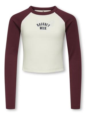Kids ONLY winter top meisjes - paars - KogBina - slim fit, longsleeve
