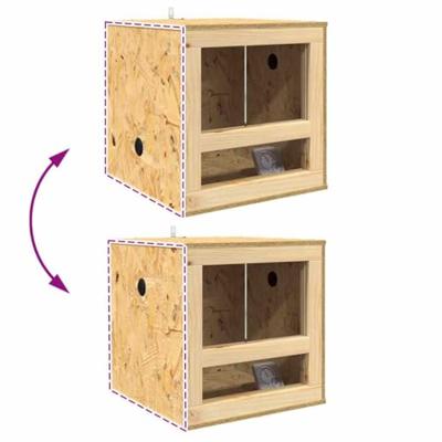 VidaXL Terrarium bruin 40 x 40 x 90 cm osb VidaXL Terrarium bruin 40 x 40 x 90 cm osb