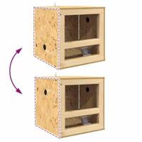 VidaXL Terrarium bruin 40 x 40 x 90 cm osb - thumbnail