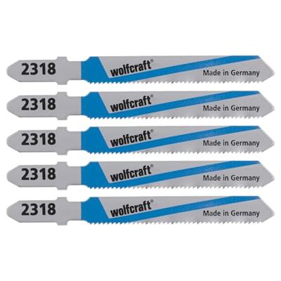 Wolfcraft Decoupeerzaagbladen | T-schacht | HSS | 75mm | 5 stuks - 2654000 Wolfcraft Decoupeerzaagbladen | T-schacht | HSS | 75mm | 5 stuks - 2654000