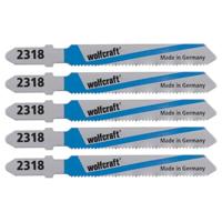 Wolfcraft Decoupeerzaagbladen | T-schacht | HSS | 75mm | 5 stuks - 2654000 - thumbnail