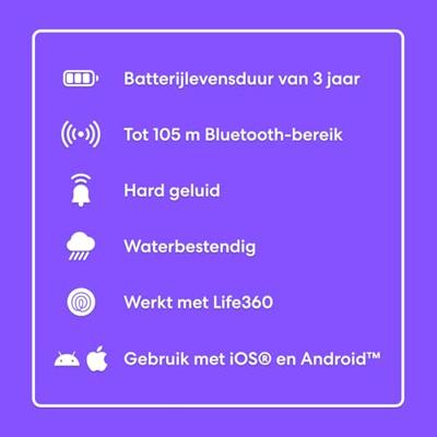 Tile by Life360 Essentials (2024) – Bluetooth-trackers voor sleutels, portemonnees, afstandsbedieningen en meer. Compatibel met iOS en Android. 4-pack (Mate/Slim/Sticker)