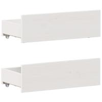 Bedframe zonder matras met hoofdbord grenenhout wit 120x200 cm - thumbnail