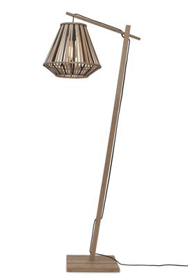 GOOD&MOJO Vloerlamp 'Merapi' Bamboe, 150cm, kleur Naturel/Zwart GOOD&MOJO Vloerlamp 'Merapi' Bamboe, 150cm, kleur Naturel/Zwart