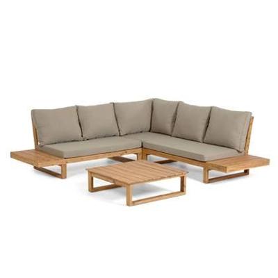 Kave Home Loungeset 'Flaviina' Massief Acaciahout Kave Home Loungeset 'Flaviina' Massief Acaciahout