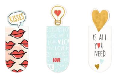 Moses boekenleggers love junior 14,2 cm karton blauw 3 stuks Moses boekenleggers love junior 14,2 cm karton blauw 3 stuks