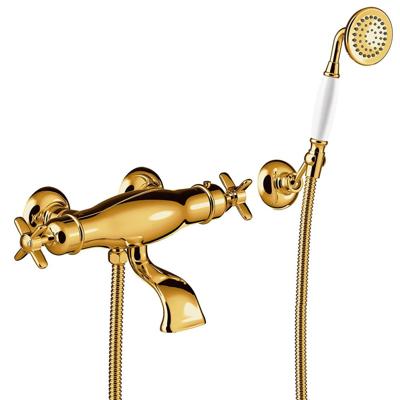 Badmengkraan Tres Clasic Opbouw Incl Handdouche Goud Tres Badmengkraan Tres Clasic Opbouw Incl Handdouche Goud Tres