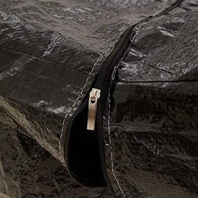 Opbergtas voor tuinkussens 150x75x75 cm polyetheen zwart