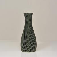 Kalmia 3D vaas 20x9cm Groen Metallic - thumbnail