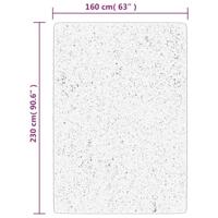 Vloerkleed PAMPLONA shaggy hoogpolig 160x230 cm beige antraciet - thumbnail