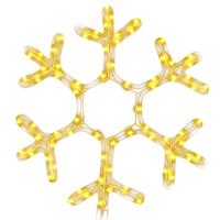 VidaXL Kerstfiguur sneeuwvlok met 72 warmwitte led&apos;s 38x37 cm - thumbnail