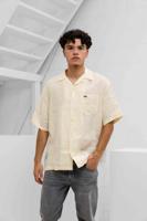 Lacoste Relaxed Fit Linnen Overhemd Heren Beige - Maat M - Kleur: Beige | Soccerfanshop - thumbnail