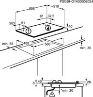 Electrolux EGS6436WW Wit Ingebouwd Gaskookplaat 4 zone(s) - thumbnail