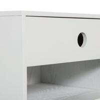 WOOOD Zwevend Nachtkastje 'Nancy' Met 1 lade, kleur Mist - thumbnail