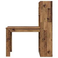 Bureau met plank Oud Hout 122 x 67 x 145 cm Bewerkt hout - thumbnail