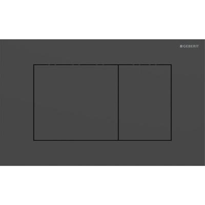 Geberit Drukplaat Sigma 40, 2-toets Square RVS Mat Zwart