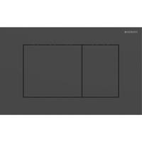 Geberit Drukplaat Sigma 40, 2-toets Square RVS Mat Zwart - thumbnail