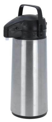 Thermoskan met Pomp 1.8L RVS/Zwart Thermoskan met Pomp 1.8L RVS/Zwart