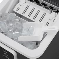 HKoeNIG ijsmachine - KUB12 - Tot 12 kg ijsblokjes per dag - Productietijd: 6 tot 13 minuten - 120W - Zwart - thumbnail