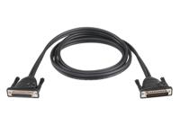 Aten 2L2703 seriële kabel Zwart 3 m DB-25 - thumbnail
