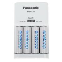 Panasonic oplader + 4 x Panasonic Eneloop AA batterijen - thumbnail
