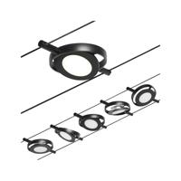 Paulmann RoundMac 94418 Kabelsysteem compleet LED vast ingebouwd LED Zwart (mat), Chroom - thumbnail