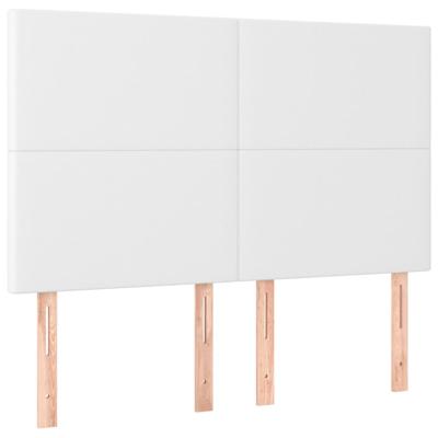 Boxspring met matras kunstleer wit 140x200 cm - thumbnail