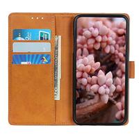Casecentive Leren Wallet case met sluiting iPhone 13 Mini bruin - thumbnail