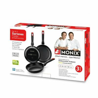 Pannenset Monix PRO Zwart 3 Onderdelen - thumbnail