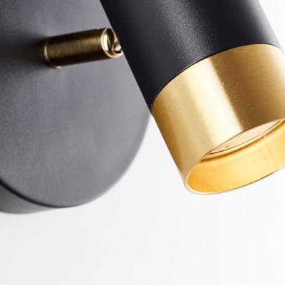 Brilliant OpbouwspotVigolo zwart met goud - G03410/86