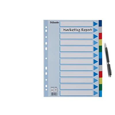 Esselte tabbladen 12 tabs
