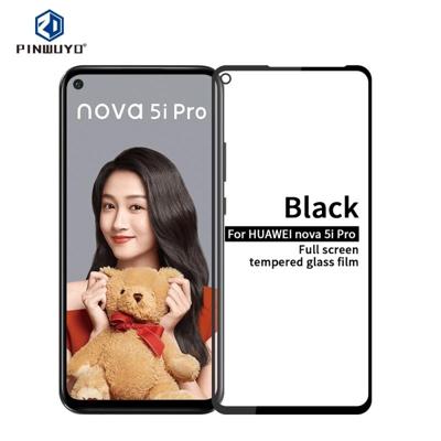 PINWUYO 9H 2.5D Full Screen Tempered Glass Film For Huawei Nova5i Pro?Black?