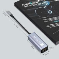 Techly IDATA USB-ETGIGA-CA laptop dock & poortreplicator Bedraad USB 3.2 Gen 1 (3.1 Gen 1) Type-C Zw - thumbnail