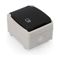 Plug-in basis EDM Grijs Oppervlak 16 A Met deksel - thumbnail