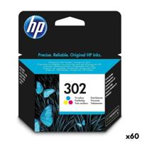 Originele inkt cartridge HP Officejet 3830 All-in-One Nº 302 Tricolor (60 Stuks) - thumbnail