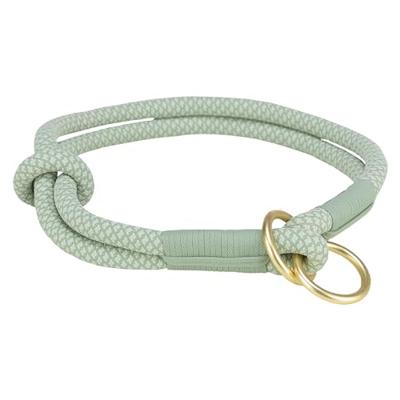 TRIXIE HALSBAND HOND SOFT HALF-SLIP SALIEGROEN / MINT 55X1 CM TRIXIE HALSBAND HOND SOFT HALF-SLIP SALIEGROEN / MINT 55X1 CM